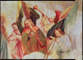 Four Angels Playing Instruments (detail)